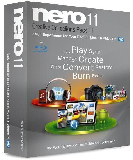 Nero 11.0.15800 + Creative Collections Pack 11 (Repack/x86/ENG/RUS)